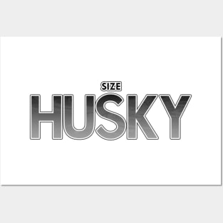 Size HUSKY (gray) Posters and Art